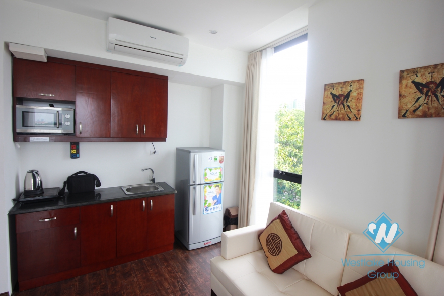 Nice, full serviced studio for rent with lake view in Tay Ho, Hanoi 